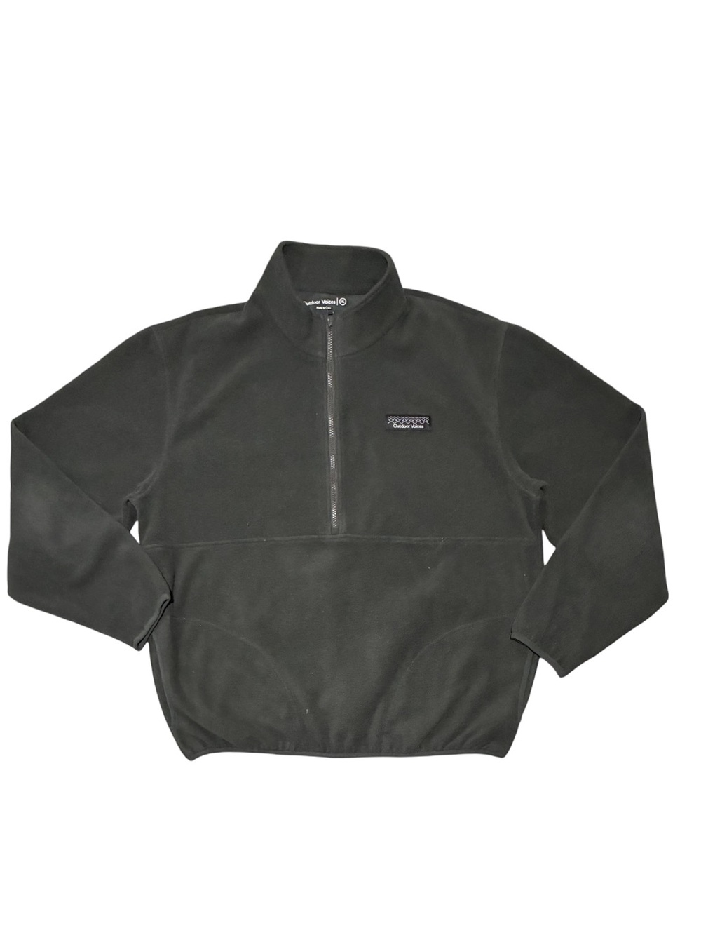 NWT Outdoor Voices "Black Sand" Half-Zip RecFleece Men's Long Sleeve Pullover